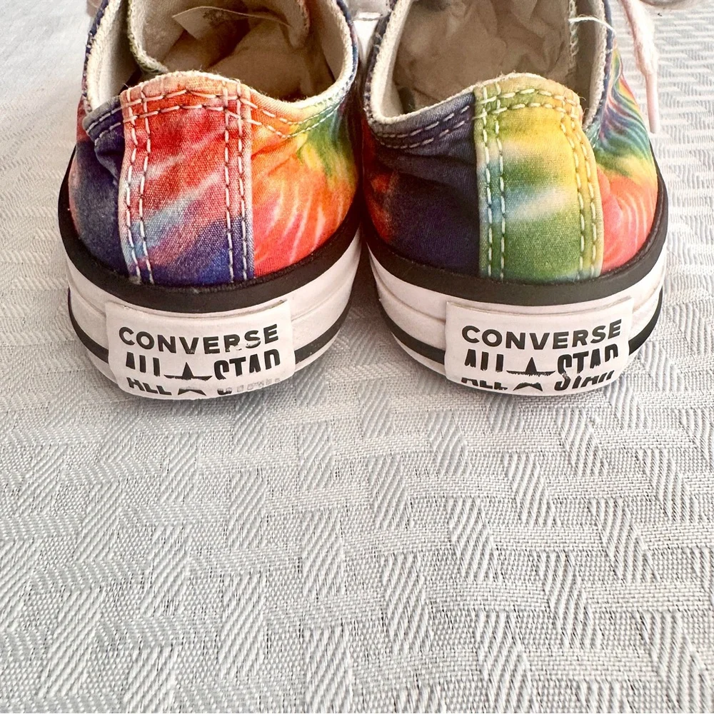 Converse All Star‎ Youth 12 Rainbow Tie-Dye Low Top Sneakers Colorful Casual